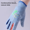 thumbnail image 4 of NIBOLOG 1 Pair Kids Cycling Gloves Water-Resistant Cartoon Print Outdoor Thermal Mittens Fleece Lining Winter Warm Gloves, 4 of 8
