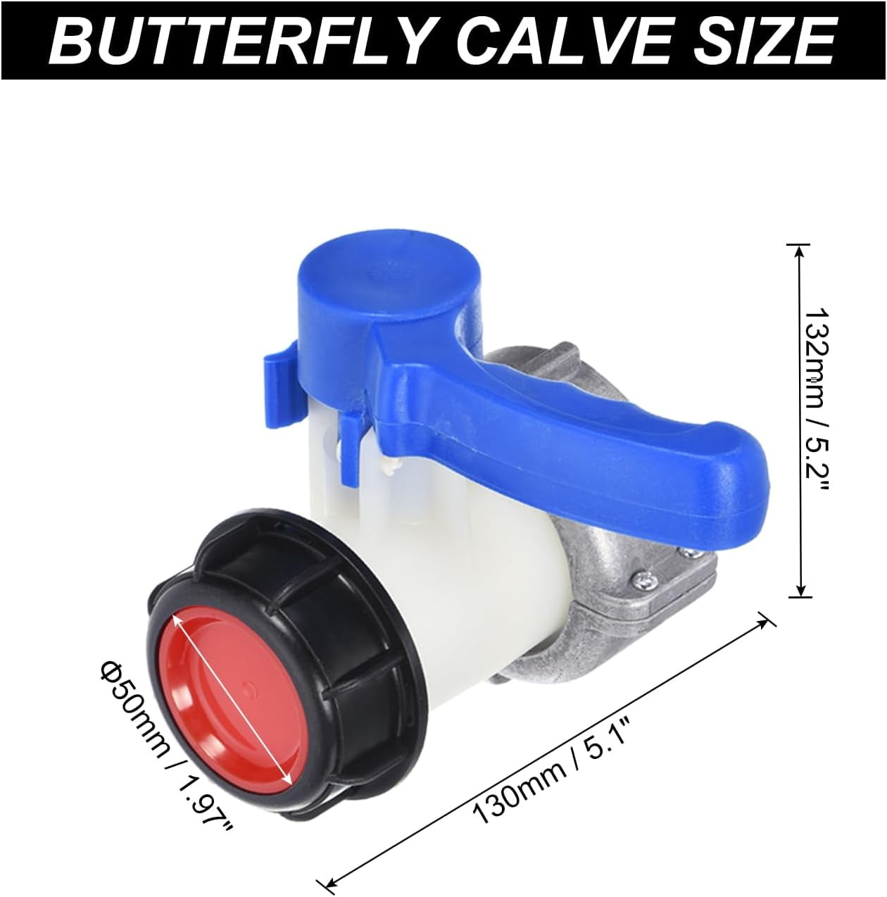 75mm IBC Tote Tank Adapter DN50, Heavy 1000L IBC Tote