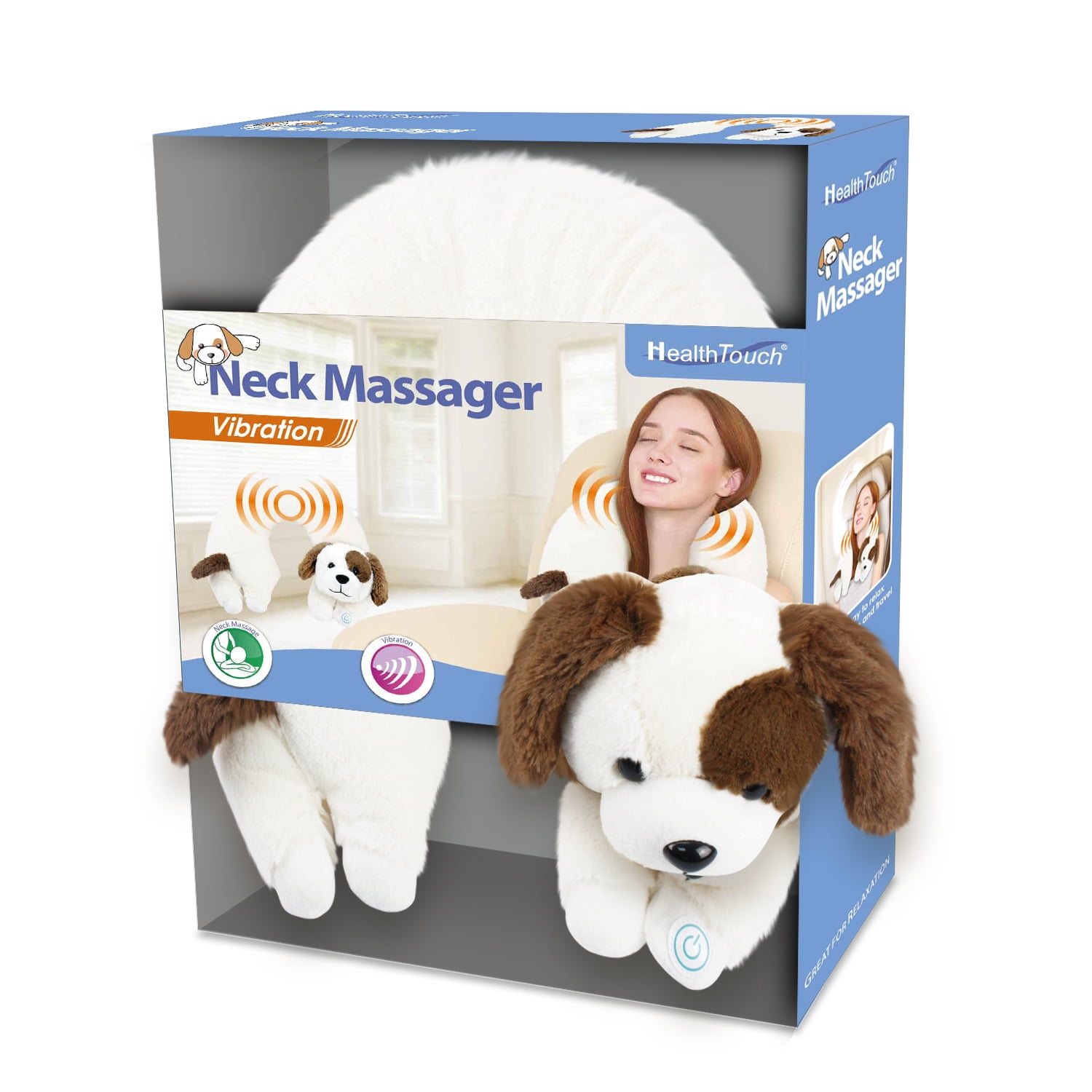 Health Touch Monkey Neck Massager Neck Plush Vibration Vibrating NOT A TOY