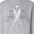 thumbnail image 3 of Inktastic Hope Lung Cancer Awareness Adult Sweatshirt, 3 of 4