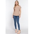 thumbnail image 2 of Short Dolman Slv Rib Knit Top, 2 of 5