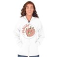 thumbnail image 4 of Vintage Peachy Fruit Pun Sticker Zip Up Hoodie Men's Women's Brisco Brands M, 4 of 5