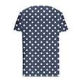 thumbnail image 5 of SWSTBBY Summer Tops for Women,Womens Tops,Women's Short Sleeved Shirt With Checkered Printed Button Casual T-shirt Top, 5 of 5