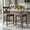Gray + Brown, variant on Kadyn Barstools, Countertop Bar Chairs,Bar Stools,Set of 2 Bar Stools with Cross Back and Linen Fabric Upholstered Seat-Beige