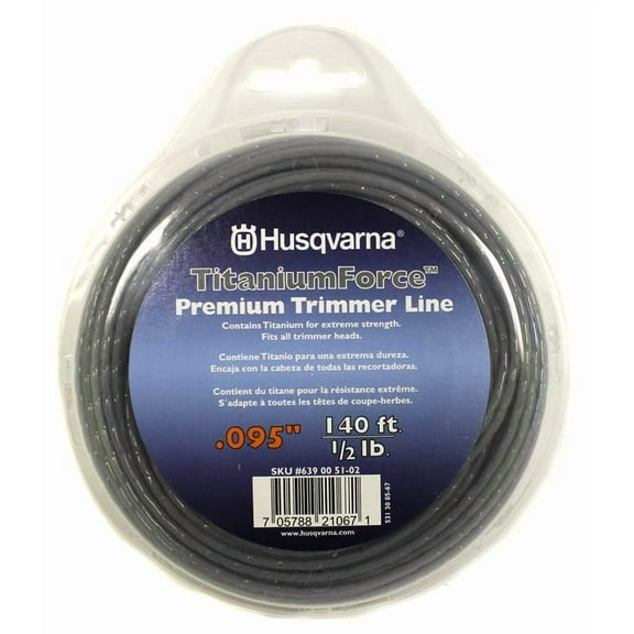 Husqvarna 639 00 51-02 140ft TitaniumForce Premium Trimmer Line String .095"