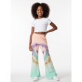 thumbnail image 4 of Girls Flare Pants, AI Digital Print Bell Bottoms,All-Season Sizes 3-13Y, 4 of 6