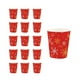 thumbnail image 2 of Vajilla navideña con copos de nieve rojos | Platos, vasos y servilletas de papel de 18 y 23 cm | Vajilla desechable festiva para reuniones navideñas, 2 of 5