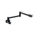 thumbnail image 1 of Pot Filler Tap Wall Mounted Foldable Kitchen Faucet Single Cold Single Hole Sink Tap Rotate Folding Spout Chrome Brushed Black ,High Water Flow Rate, 1 of 7