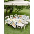 thumbnail image 5 of 60x84 Inch Outdoor Tablecloth with Umbrella Hole Zipper Rectangle Eucalyptus Leaves Rectangular Tablecloths Outside Waterproof Farmhouse Spring Botanical Vines Patio Table Cover for Picnic Party, 5 of 8