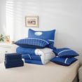 thumbnail image 5 of Manfei Volleyball Bed in a Bag King Size,Ball Sports Game Bed Set,White Blue Bedding King Size For Kids Blue,Lightweight Room Decor Reversible,7 Pieces, 5 of 7