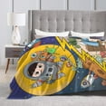 thumbnail image 4 of Super Soft Anti-Pilling Flannel Bed Blankets, Astronaut Monster Cozy Fluffy Warm All Seasons Throw Blanket for Sofa Bedding, 40"x30", 4 of 8