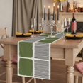 thumbnail image 2 of Table Runners 108 Inches Long Dress Scarves, Sage Green Farmhouse Coffee/Dining/Kitchen Table Runner for Living Room, Modern Painting Farmhouse Striped Abstract Art 13x108 Inch, 2 of 9