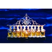Judaica YLK-BM1 9. 5'' x 9'' Arabesque Brass Menorah