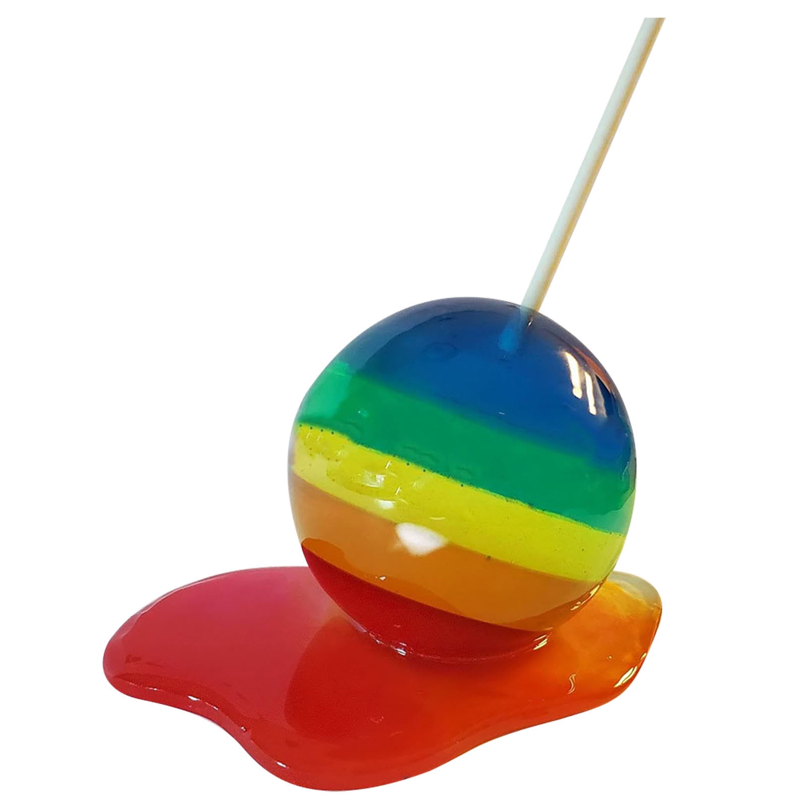 Melting Lollipop Popsicle Sculpture,Pop Art Sculpture,Modern Home Decor
