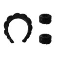 thumbnail image 1 of Conjunto de tres piezas ANGGREK pulsera y diadema para lavado de cara negro Otros, 1 of 8