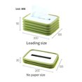 thumbnail image 5 of Caja de pañuelos de silicona Yashi dispensador de papel plegable verde, 5 of 5