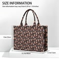 thumbnail image 3 of Large Capacity Tote Bag,Dark Christmas Animal Pattern Handbag Fashion Luxury Tote Bag,15.7"x13"x 5.1" Inches,Laptop Compatible, 3 of 6