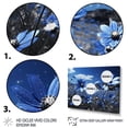 thumbnail image 3 of Designart "Flower landscape Sapphire Meadow II" Floral Floater Framed Canvas Art Print, 3 of 7