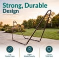 thumbnail image 3 of Sunnydaze 550 lb Powder-Coated Steel Universal Hammock Stand - Bronze, 3 of 15
