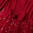thumbnail image 6 of Gubotare Christmas Dress Toddler Tutu Toddler Baby Girl Christmas Dress Dress Long Sleeve Princess Party Dresses Cute Christmas Outfit Size 2T 3T(Red,2-3 Years), 6 of 8