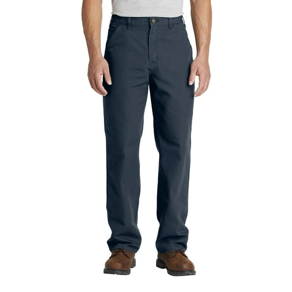 Men's Washed Duck Work Dungarees (Midnight, 44)