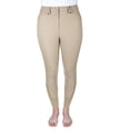 thumbnail image 2 of Equine Couture Charlotte Suede Knee Patch Breech- Safari- 32, 2 of 7