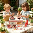 thumbnail image 7 of Rirozkan Play Kitchen Set, Pretend Play Cooking Toys with Stove and Accessories, Cutting Fruits Simulation Game for Interactive Fun, for Family Gathering or Holiday Activity, 7 of 7
