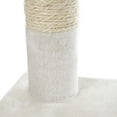 thumbnail image 4 of 4-Tier Cat Tower - Tree with Napping Perches, Cat Condo, Ladder, 5 Sisal Rope Scratching Posts, and Hanging Toy for Indoor Cats by PETMAKER (White), 4 of 4