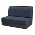 thumbnail image 2 of Elastic Stretch Sofa Seat & Back Cushion Cover Polyester & Spandex Full Wrap Furniture Guard Multi Neutral Tones For Living Room Bench Sofa ishment Decor.Navy, 2 of 6