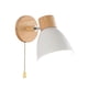 thumbnail image 2 of Aplique de pared moderno y sencillo, aplique de pared decorativo con interruptor de cadena ajustable Blanco, 2 of 9