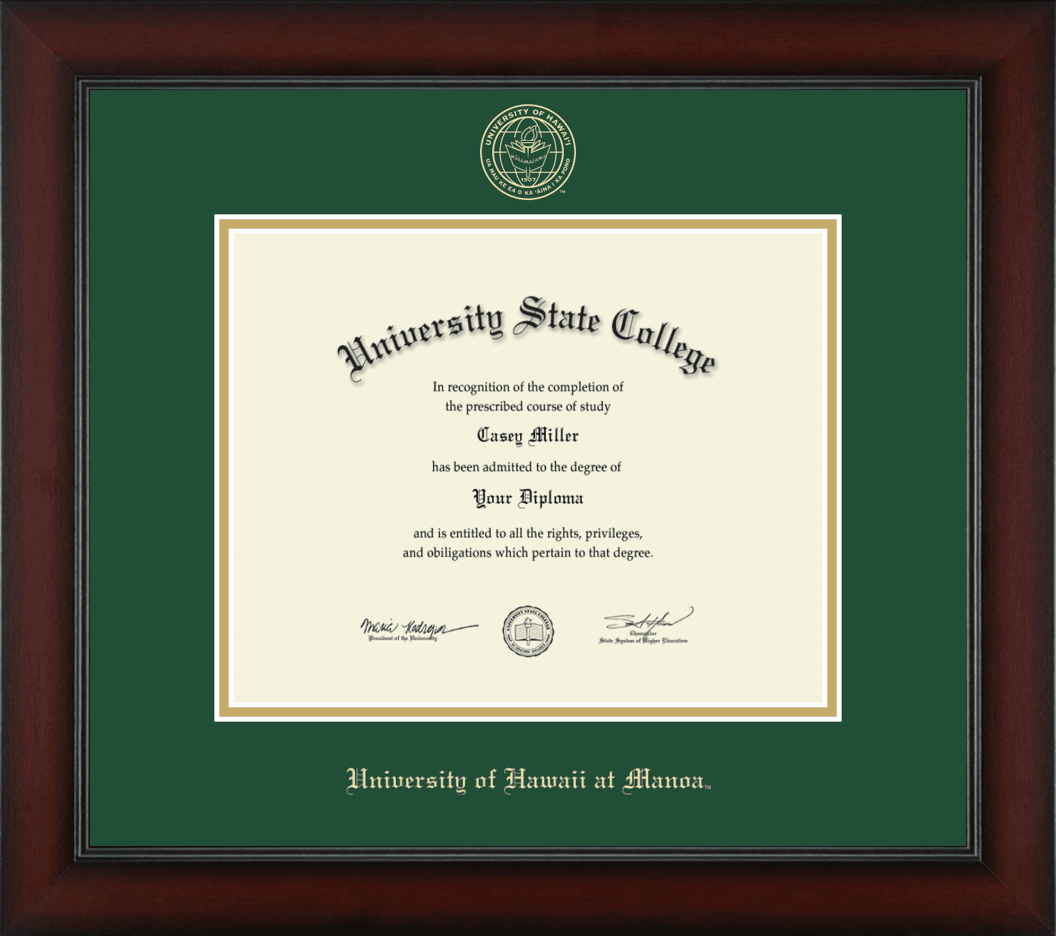University Of Hawaii At Manoa Diploma Frame Document Size 10 X 8 university-of-hawaii-at-manoa-diploma-frame-document-size-10-x-8