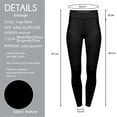 thumbnail image 4 of Mifelio Women's Pants Women's Four Seasons Breathable Seamless Yoga Clothing Fitness Suit Sports Yoga Pants Leggings for Women Black L, 4 of 6