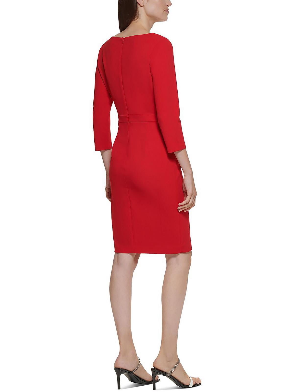 calvin klein mini dress Womens Calvin Klein Blue Sculpted Knit Mini Dress S (US 4-6)