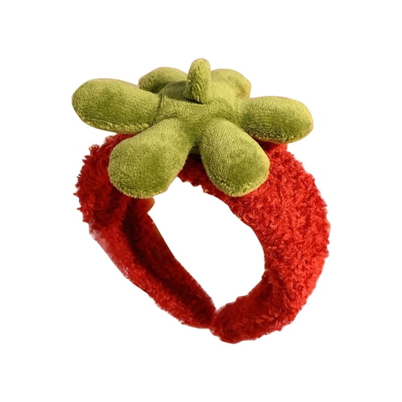 LEHOZIHEQ Skincare Headbands, Cute Strawberry Makeup Headband For Women Girls,Non Slip Sponge Headband