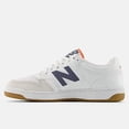 thumbnail image 3 of New Balance 480 BB480LFD White/Navy Width D Lifestyle Shoes Men's Women's, 3 of 5