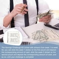 thumbnail image 6 of Envelopes Money Saving Challenge 25 Sheets Replaceable Cash Envelopes Loose Leaf Pocket Binder Books with Digital Label Sticker for Budgeting Planner Saving Money Silver, 6 of 7