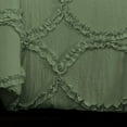 thumbnail image 5 of DNG Creations 5 Piece Ruffle Ribbon Design Comforter ( Twin/Twin XL Size ) Ultra Soft All-Season 550 GSM 800 Threads Count,100% Egyptian Cotton - Solid Moss Colour, 5 of 5