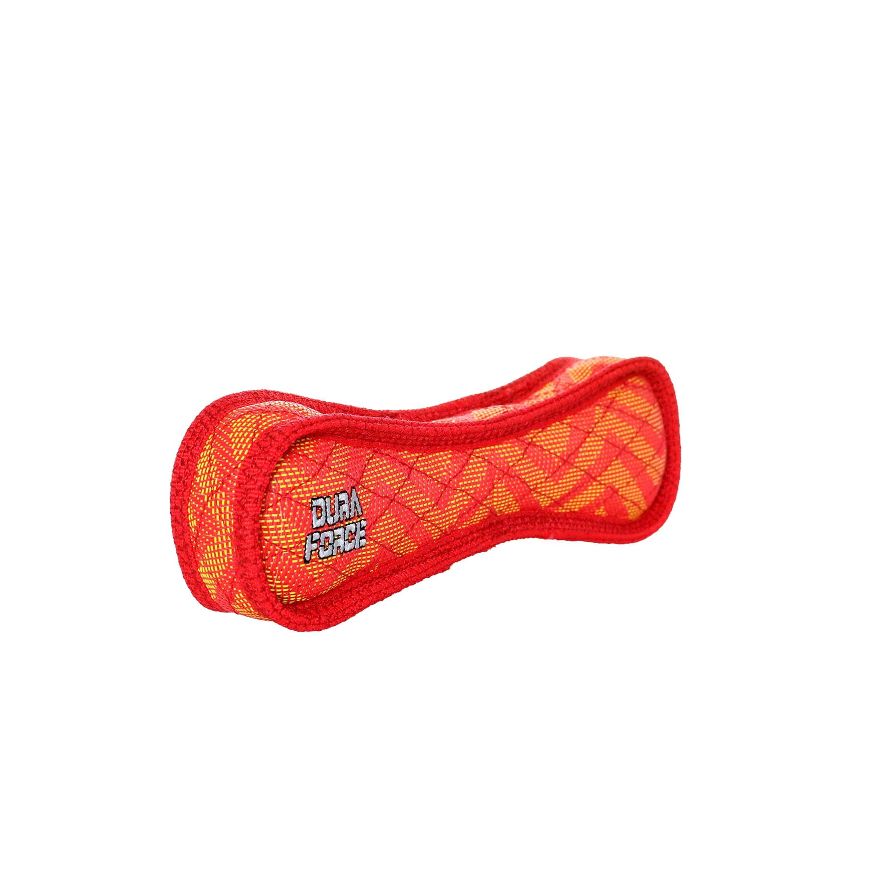 DuraForce Bone ZigZag Red, 2-Pack, Durable Woven Mesh Fiber Squeaky Dog Toy