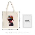 thumbnail image 3 of Colorful Tote Bag with Vibrant Multicolored Hat Design Perfect for Shopping Travel and Parties - Stylish & Reusable Canvas Bag, 3 of 4