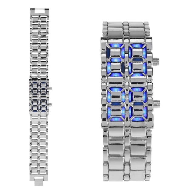 Reloj de pulsera LED Nikou Acero para parejas moderno durabilidad probada