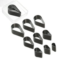 Uxcell Leather Teardrop Shape Punch Cutter Set 9 Sizes Leather Hollow Cutter Kit 9pcs