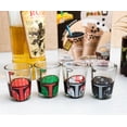 thumbnail image 6 of Star Wars Holiday Boba Fett 2.5-Ounce Mini Shot Glasses | Set of 4, 6 of 7