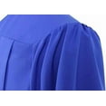 thumbnail image 4 of CLERKMANS Unisex Adult Matte Graduation Gown & Robe, Royal Blue, 1 PCS, 4 of 5