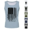 thumbnail image 6 of Xudanell Tank Tops for Men Big and Tall, Men's Tank Tops Gym Sports Sleeveless Shirts for Running Workout Muscle Tee Tank Top/shirt Blouses Solid Color Muscle Tee (Navy,XXXL), 6 of 6