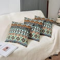 thumbnail image 4 of Boho Exotic Pillow Covers 16x16 Set of 2 Bohemian Aztec Decorative Throw Pillow Covers Cases Home Decor Modern Geometric Cushion Case for Couch Sofa Outdoor, 4 of 6