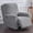 Grey, variant on Thicken Recliner Chair Covers with Pockets, 4 Piece Recliner Slipcovers Stretch Reclining Chair Cover Jacquard Non-Slip Furniture Protector Washable-Black