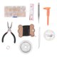 thumbnail image 1 of Kit de lujo para hacer pendientes con cierres de langosta, pinzas y herramientas de reparación para joyeros Golden Touch, 1 of 8