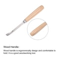 thumbnail image 4 of Uxcell 9mm Punta 6.5" Longitud Acero al Carbono Curvado Punta Redonda Madera Mango Cinceles de Madera 2 Paquete, 4 of 5