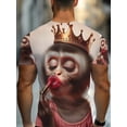 thumbnail image 4 of T-shirt, casual wear trendy men's T-shirt top, fashionable gentleman's gift choice for Father's Day and special occasions, a perfect gift, 4 of 5