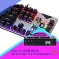 thumbnail image 2 of Maoww Wired Mechanical Keyboard 104 Keys Backlight Office School Game Notebook Laptop PC Computer Key Board Maintenance, 2 of 6